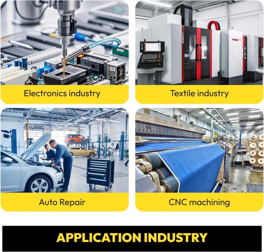 10HP Rotary Screw Air Compressor, 460V/60Hz 3-Phase, 37.5 CFM @ PSI, Variable Speed (VSD) Industrial Air Compressor for Workshops, Auto Repair Manufacturing
