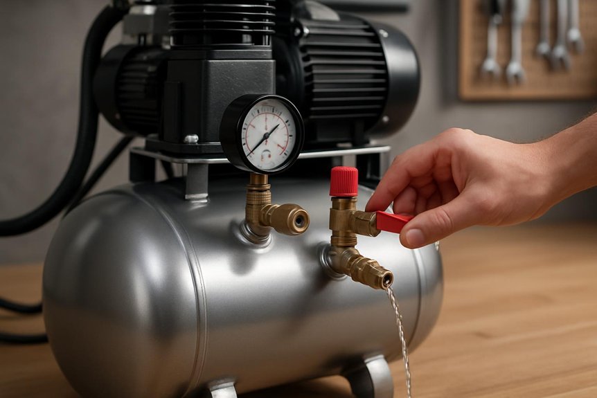 manual or automatic condensate drainage