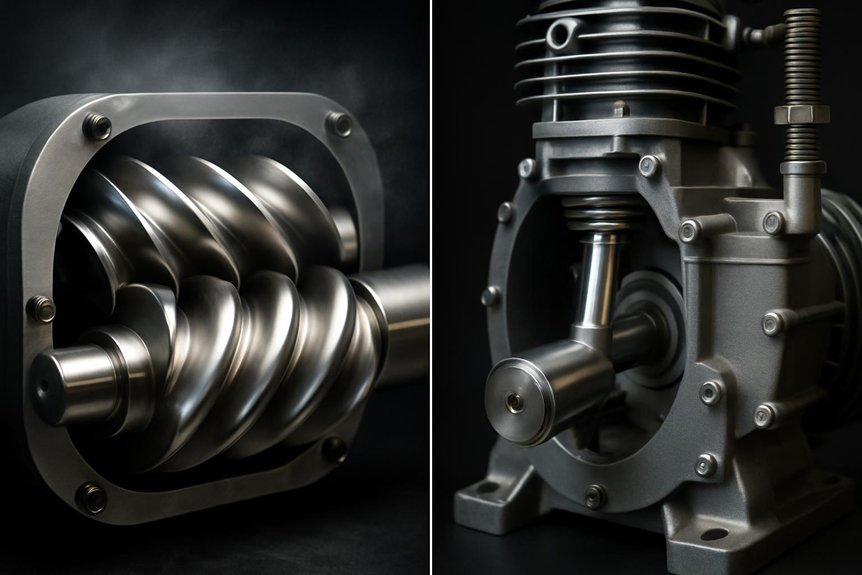 piston cycles vs rotor displacement