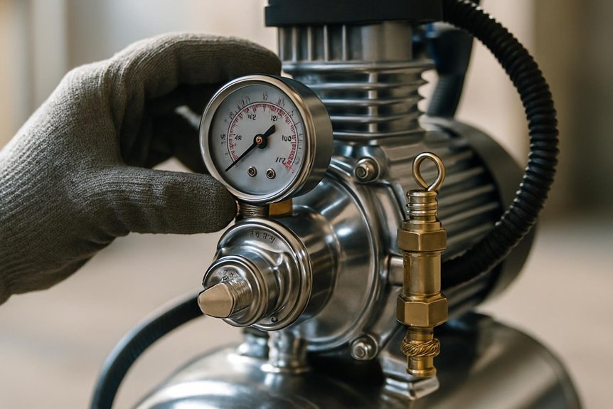 pre checks compressor hoses regulator