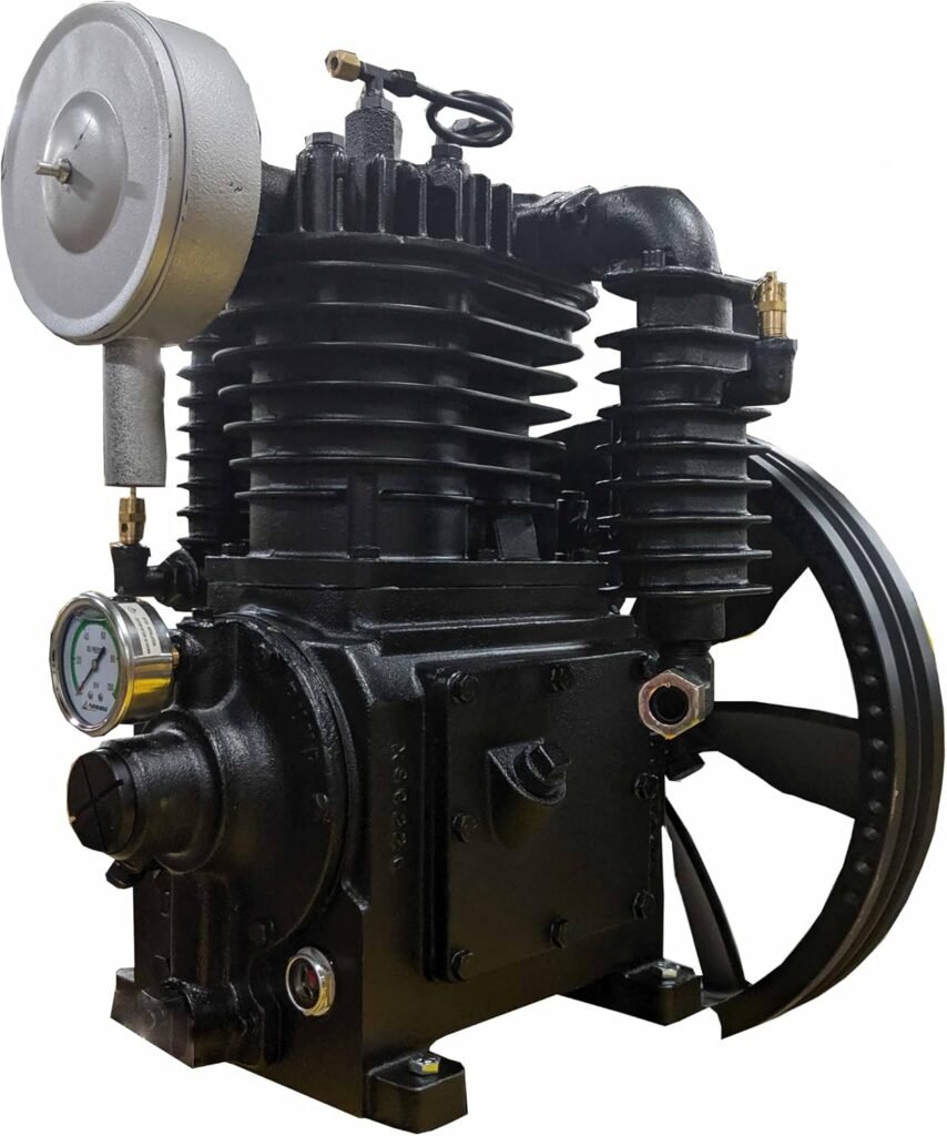 EMAX Air Compressor Pump - HP Two Stage Pressure Lubricated Pump with CFM Max PSI - APP2I0524TP EMAX Air Compressor Pump - HP Two Stage Pressure Lubricated Pump with CFM Max PSI - APP2I0524TP