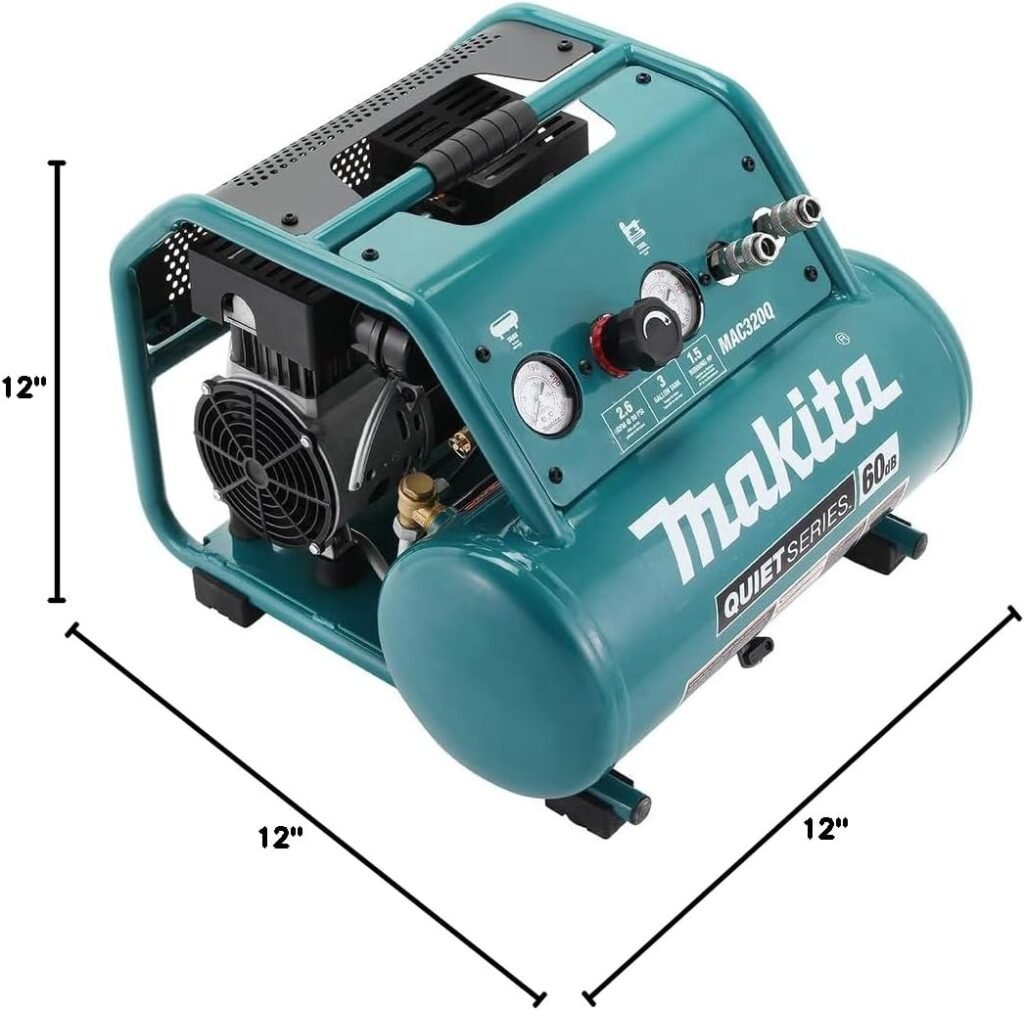 Makita MAC320Q Quiet Series 1-1/2 HP, Gallon, Oil-Free, Electric Air Compressor Makita MAC320Q Quiet Series 1-1/2 HP, Gallon, Oil-Free, Electric Air Compressor