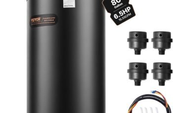 VEVOR 80 Gallon Air Compressor, 145PSI Oil Free Stationary Compressor Tank